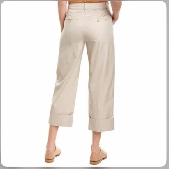 Vince Cuffed Wide Straight Leg Pants in Marble Size 4 EUC - Picture 3 of 13